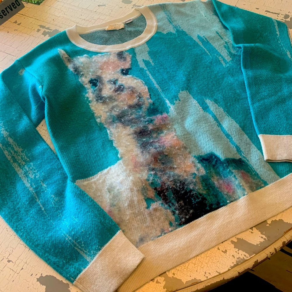 Anthropology artist sweater